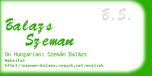 balazs szeman business card